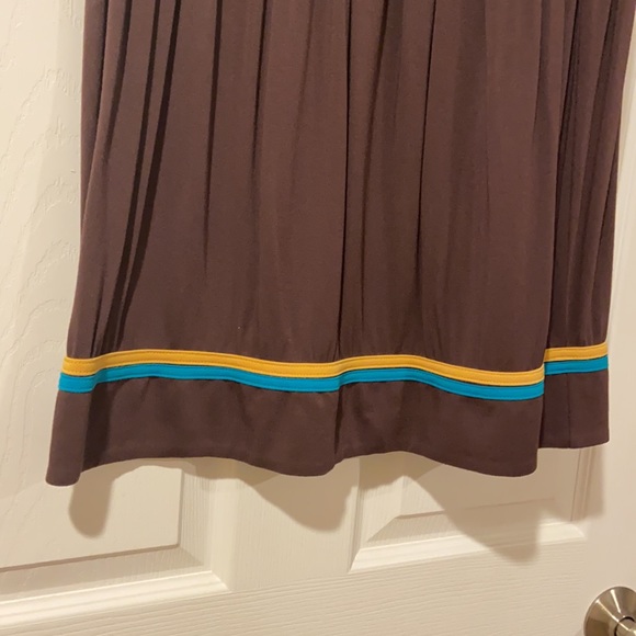 Love Moschino Flowy Brown Skirt with Cutout Detail - Picture 6 of 11